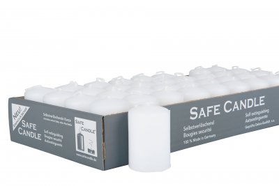 Blockljus Blank Vit 4x6cm