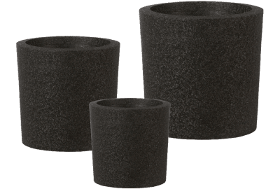 Urna Isola Svart Rund